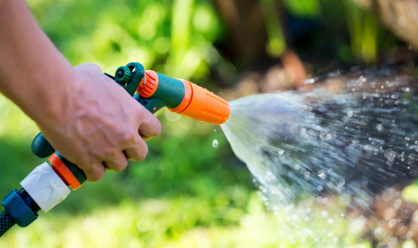Recycled Water Being Used With Hose